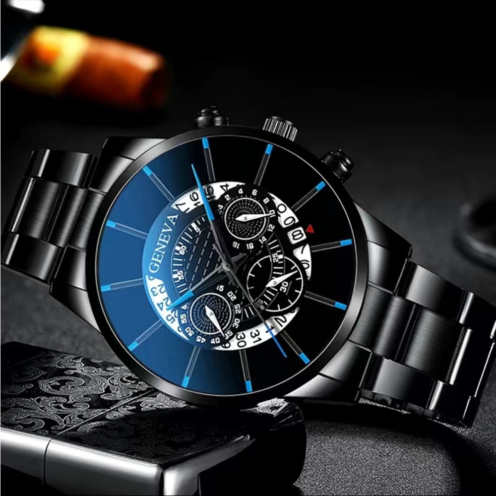 Black Geneva Watch